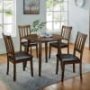 Blackwood 5 Piece Round Table Dining Room Set in Walnut/Dark Brown Finish by Furniture of America - FOA-CM3771RT-5PK - Image 1 of 0