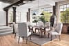 Gianna 7 Piece Dining Room Set with Side and Wingback Chair by Furniture of America - FOA-CM3829T-77-CM3829F - Image 1 of 0