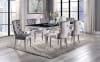 Neuveville 7 Piece Dining Room Set in Black/Chrome/Gray Finish by Furniture of America - FOA-CM3903BK-T - Image 1 of 0