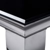 Neuveville 7 Piece Dining Room Set in Black/Chrome/Gray Finish by Furniture of America - FOA-CM3903BK-T - Image 3 of 0