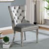 Neuveville 7 Piece Dining Room Set in Black/Chrome/Gray Finish by Furniture of America - FOA-CM3903BK-T - Image 5 of 0