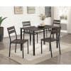 Westport 5 Piece Dining Room Set in Antique Brown/Black Finish by Furniture of America - FOA-CM3920T-5PK - Image 1 of 0
