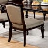 Harrington 7 Piece Dining Table Set with Tan Fabric Chair by Furniture of America - FOA-CM3970TTF - Image 4 of 0