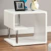 Ninove I 2 Piece Occasional Table Set in White/Chrome by Furniture of America - FOA-CM4057-2PK - Image 3 of 0