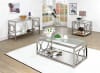 Rylee 2 Piece Occasional Table Set in Chrome by Furniture of America - FOA-CM4166CRM-2PK - Image 2 of 0