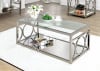 Rylee 2 Piece Occasional Table Set in Chrome by Furniture of America - FOA-CM4166CRM-2PK - Image 4 of 0