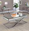 Sundance 2 Piece Occasional Table Set in Chrome by Furniture of America - FOA-CM4230CRM-2PK - Image 1 of 0