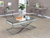 Sundance 2 Piece Occasional Table Set in Chrome by Furniture of America - FOA-CM4230CRM-2PK - Image 2 of 0