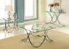 Luxa 2 Piece Occasional Table Set in Chrome by Furniture of America - FOA-CM4233-2PK - Image 2 of 0