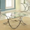 Luxa 2 Piece Occasional Table Set in Chrome by Furniture of America - FOA-CM4233-2PK - Image 3 of 0