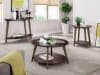 Uriel 2 Piece Occasional Table Set in Dark Oak by Furniture of America - FOA-CM4345-2PK - Image 2 of 0