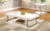 Meda 2 Piece Occasional Table Set in White/Chrome by Furniture of America - FOA-CM4486-2PK - Image 1 of 0