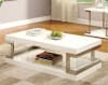 Meda 2 Piece Occasional Table Set in White/Chrome by Furniture of America - FOA-CM4486-2PK - Image 2 of 0