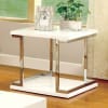 Meda 2 Piece Occasional Table Set in White/Chrome by Furniture of America - FOA-CM4486-2PK - Image 3 of 0