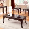Cheshire 3 Piece Occasional Table Set in Cherry by Furniture of America - FOA-CM4914-3PK - Image 2 of 0
