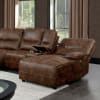 Chantelle Power Sectional Sofa in Brown by Furniture of America - FOA-CM6229BR - Image 2 of 0