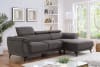 Napanee Sectional Sofa w/ Armless Chair in Dark Gray Finish by Furniture of America - FOA-CM6254GY-AC - Image 2 of 0