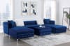 Ciabattoni Sectional Sofa in Navy Finish by Furniture of America - FOA-CM6256NV-SECT - Image 2 of 0