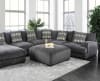 Kaylee Sectional Sofa in Gray by Furniture of America - FOA-CM6587 - Image 1 of 0