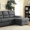 Alcester Sectional in Graphite by Furniture of America - FOA-CM6908BK - Image 2 of 0