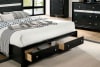 Chrissy 6 Piece Bedroom Set in Black Finish by Furniture of America - FOA-CM7552BK - Image 4 of 0