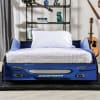 Dustrack Twin Bed in Blue Finish by Furniture of America - FOA-CM7643BL-B - Image 3 of 0