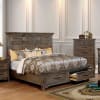 Oberon Bed in Rustic Oak Finish by Furniture of America - FOA-CM7845-B - Image 1 of 0