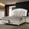 Maddie Bed in Pearl White/White Finish by Furniture of America - FOA-CM7899-B - Image 1 of 0