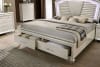 Maddie Bed in Pearl White/White Finish by Furniture of America - FOA-CM7899-B - Image 2 of 0