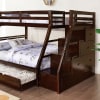 Ellington Twin/Full Bunk Bed in Espresso Finish by Furniture of America - FOA-FM-BK611ES - Image 2 of 0