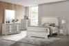 Lincolt 6 Piece Contemporary Bedroom Set in White Wash/Stone Gray Finish by Furniture of America - FOA-FM7201WH - Image 1 of 0
