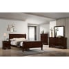 Louis Philippe Transitional Bed in Dark Cherry Finish by Furniture of America - FOA-FM7866CH-B - Image 2 of 0