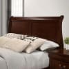 Louis Philippe Transitional Bed in Dark Cherry Finish by Furniture of America - FOA-FM7866CH-B - Image 4 of 0