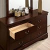 Louis Philippe Transitional Bed in Dark Cherry Finish by Furniture of America - FOA-FM7866CH-B - Image 5 of 0