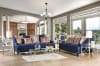 Sisseton Love&nbsp;Seat&nbsp;in&nbsp;Navy&nbsp;by&nbsp;Furniture&nbsp;of&nbsp;America&nbsp;- FOA-SM2210-LV - Image 2 of 0