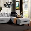 Rotterdam Sectional in Warm Gray/Black/Silver by Furniture of America - FOA-SM2261-PK - Image 2 of 0