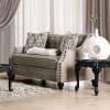 Ezrin Love&nbsp;Seat&nbsp;in&nbsp;Light Brown&nbsp;by&nbsp;Furniture&nbsp;of&nbsp;America&nbsp;- FOA-SM2668-LV - Image 1 of 0