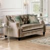 Elicia Love Seat in Champagne/Turquoise Finish by Furniture of America - FOA-SM2685-LV - Image 1 of 0