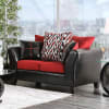 Braelyn Love Seat in Black/Red by Furniture of America - FOA-SM4060-LV - Image 1 of 0