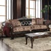 Quirino 2 Piece Sofa Set in Burgundy by Furniture of America - FOA-SM6415 - Image 2 of 0