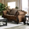 Tilde Love Seat in Brown/Dark Walnut by Furniture of America - FOA-SM6430-LV - Image 1 of 0