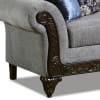 Gustavo Love Seat in Gray/Walnut Finish by Furniture of America - FOA-SM7306-LV - Image 2 of 0