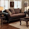 San Roque Sofa in Brown/Espresso/Dark Cherry Finish by Furniture of America - FOA-SM7635N-SF - Image 1 of 0