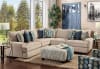 Eastleigh Sectional Sofa in Tan Finish by Furniture of America - FOA-SM8187 - Image 1 of 0