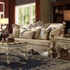 Victorian Antique Gold Wood Trim Sofa by Homey Design - HD-04-S - Image 1 of 0