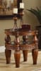 Traditional Cherry Finish 3 Piece Occasional Table Set by Homey Design - HD-1521 - Image 4 of 0