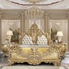 Versailles 6 Piece Bedroom Set in Metallic Antique Gold Finish by Homey Design - HD-1801 - Image 2 of 0