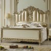6 Piece Eastern King Bedroom Set in Champagne Gold and Pearl Finish by Homey Design - HD-1812 - Image 2 of 0