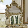 6 Piece Eastern King Bedroom Set in Champagne Gold and Pearl Finish by Homey Design - HD-1812 - Image 4 of 0