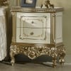 6 Piece Eastern King Bedroom Set in Champagne Gold and Pearl Finish by Homey Design - HD-1812 - Image 5 of 0